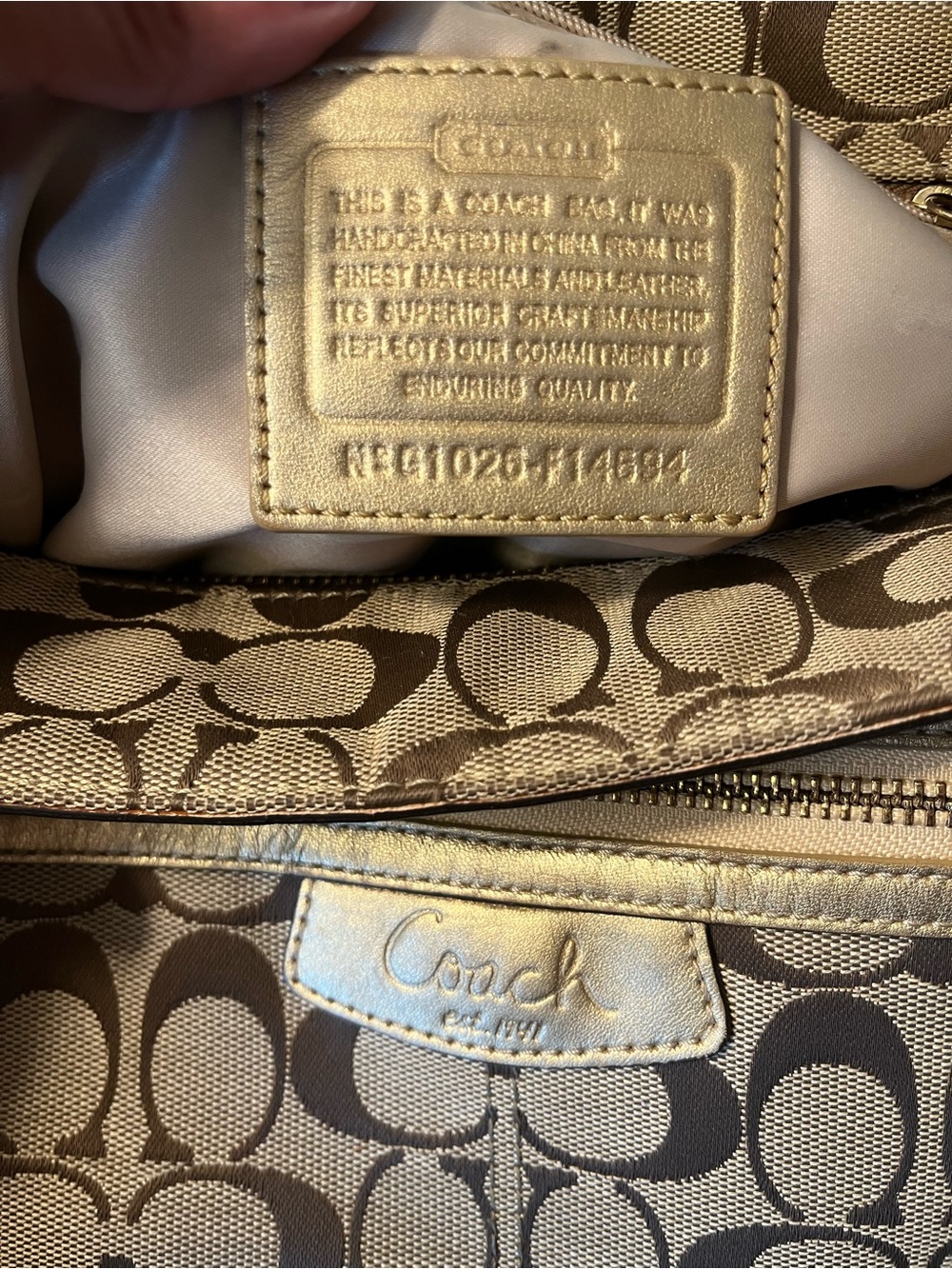 Coach 1941 Penelope Signature Jacquard
Shoulder Tote Bag - Picture 4 of 14